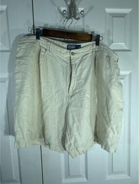 Polo Ralph Lauren Tyler Short 100% Linen Men's Size 42